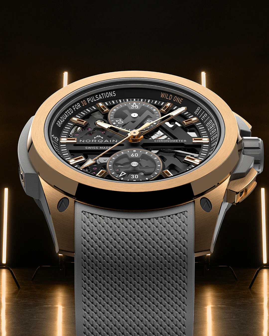 Wild ONE Skeleton Chrono Red Gold Edizione Limitata - Image 3