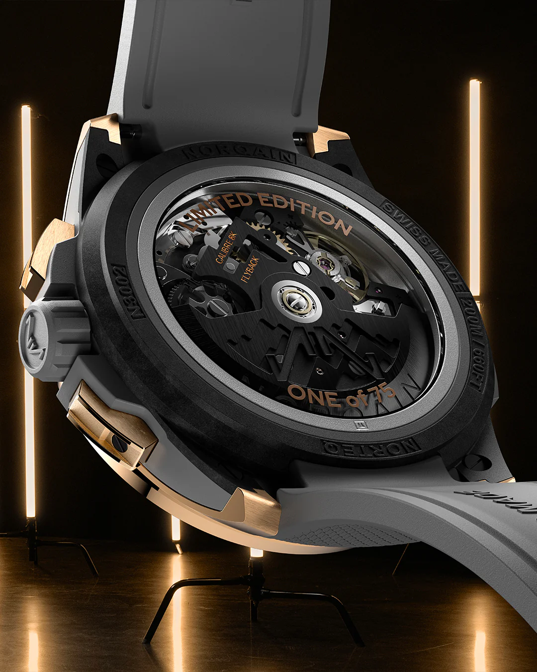 Wild ONE Skeleton Chrono Red Gold Edizione Limitata - Image 4