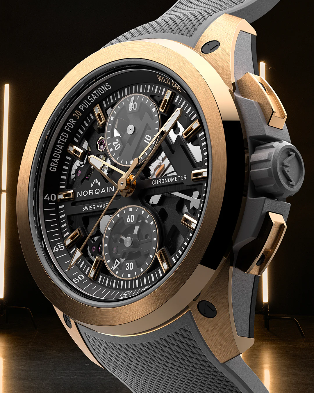 Wild ONE Skeleton Chrono Red Gold Edizione Limitata - Image 5